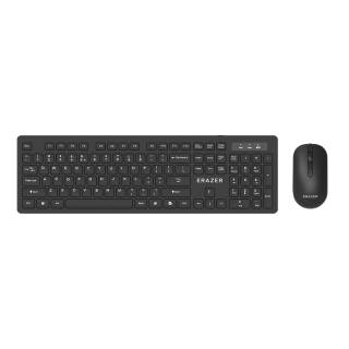 Erazer KN301 104 Keys 4th Setting DPI Business Multimedia Computers Notebook Wireless Keyboard & Mouse Set