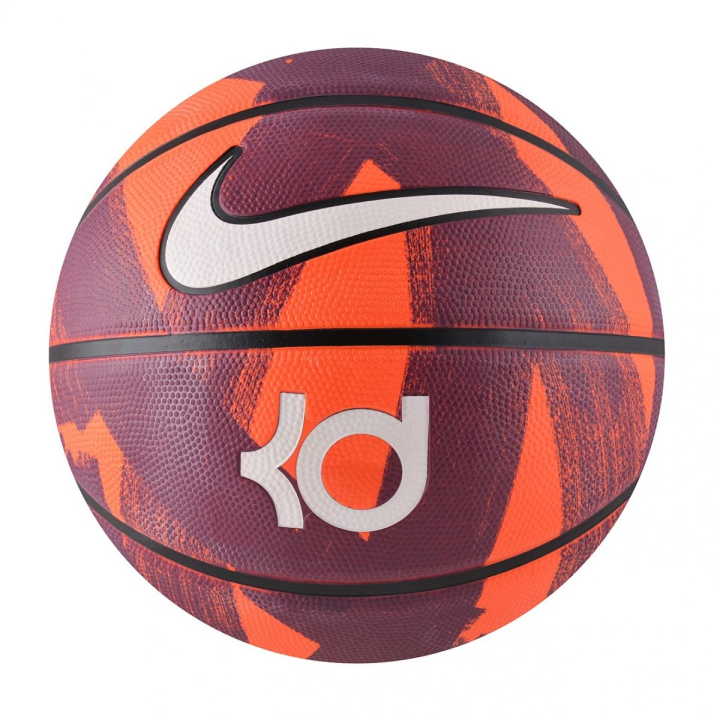 Nike Nike KD Rubber Basketball Orange Purple White Size 7 Ball Training Unisex