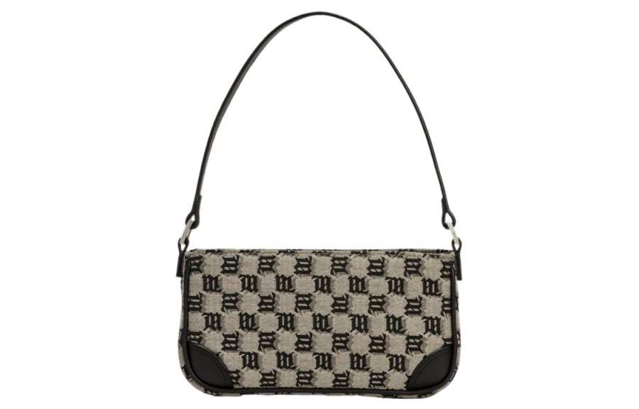 Misbhv Jacquard Canvas Fabric Handbag, Shoulder Bag Women's Multicolor