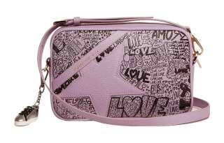 Golden Goose Cow Leather Camera Bag, Shoulder Bag, Crossbody Bag Women's Light Purple
