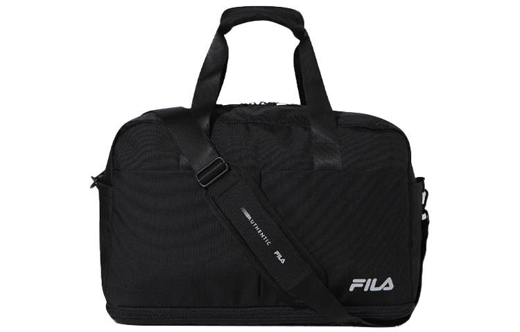 FILA Nylon Shoulder Bag, Crossbody Bag, Handbag, Travel Bag Regular Unisex Black