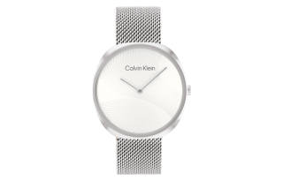 Calvin Klein CK/Calvin Klein Wrist Watches Quartz Movement Stainless Steel Strap 36.6mm Silver Dial Women's Watch 25200245 Gj