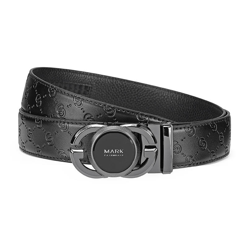 FAIRWHALE FAIRWHALE Cow Leather, Split Cow Leather Belts Men's Width 3.5CM