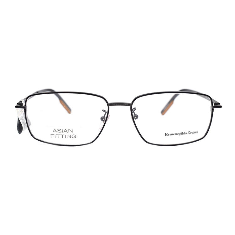 Ermenegildo Zegna Alloy Rectangular Eyeglass Frames Men's