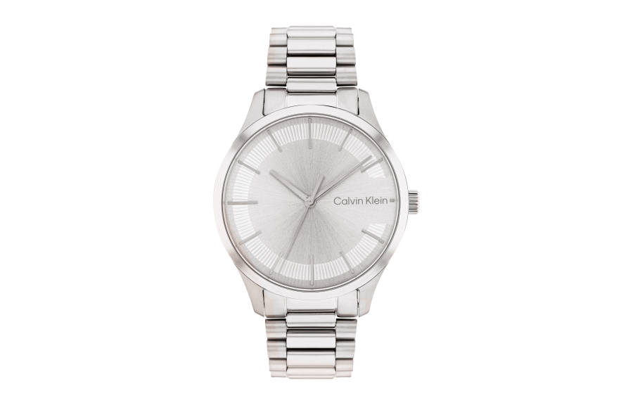 CALVIN KLEIN Iconic Collection Wrist Watches Quartz Movement Steel Strap 35mm Silver Dial Women's Watch