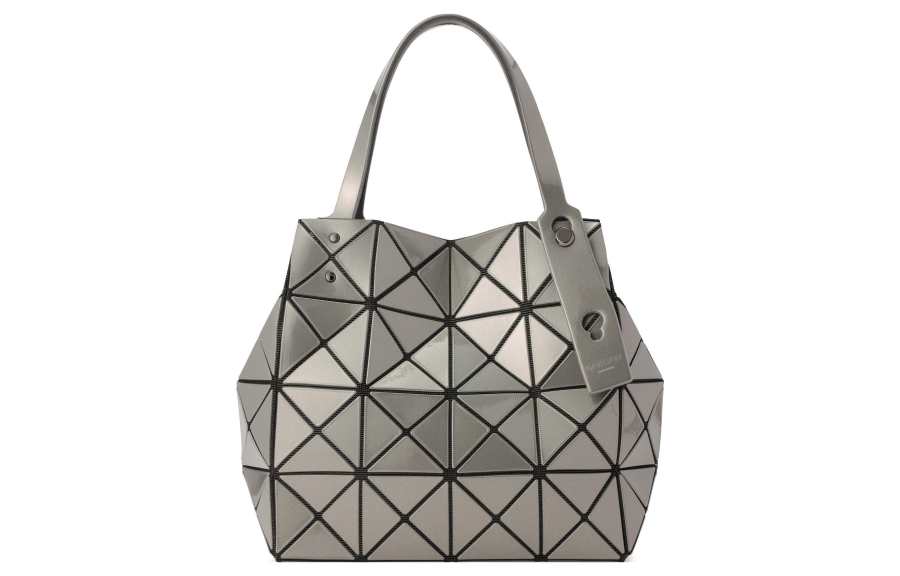 ISSEY MIYAKE CARAT Nylon Tote Handbag Women's Bronze
