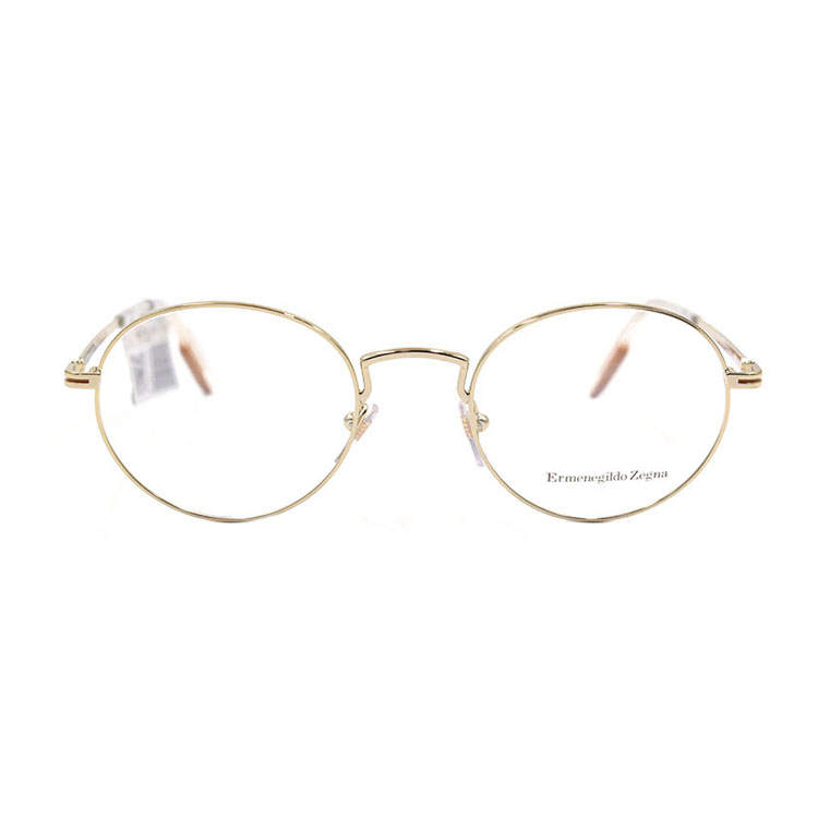 Ermenegildo Zegna Alloy Round Eyeglass Frames Men's