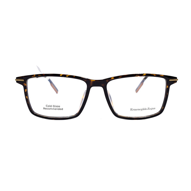 Ermenegildo Zegna Plate Frame Rectangular Eyeglass Frames Men's