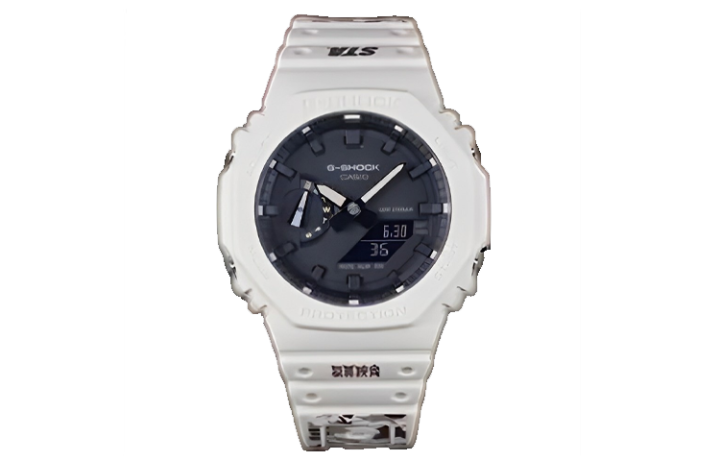 CASIO CASIO Unisex Liquid Crystal/Analog Dual Display Series Black Watch GA-2100-5APRX