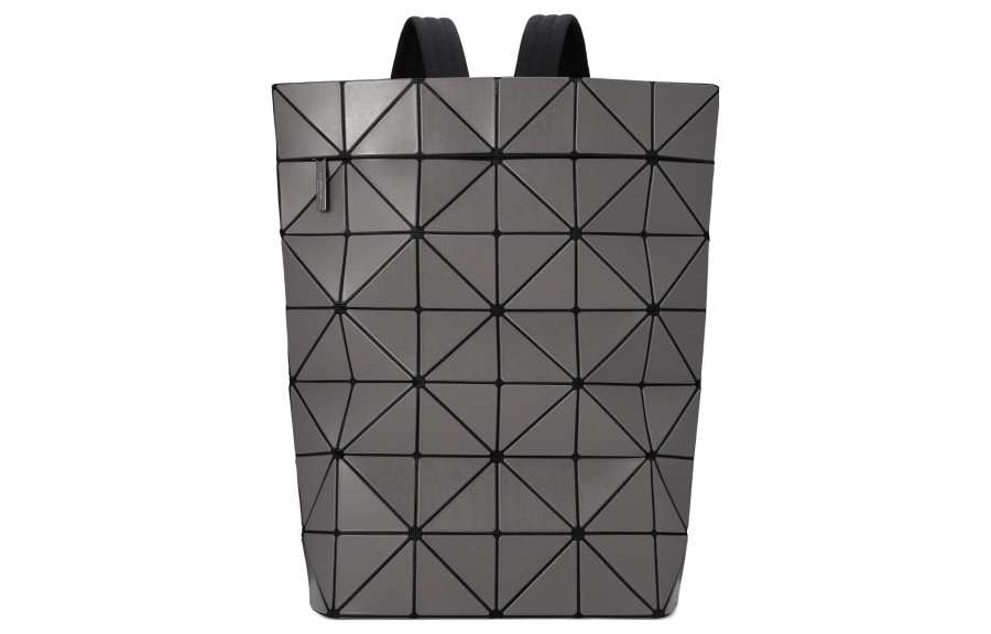 ISSEY MIYAKE BLOCKY Polyvinyl Chloride Resin Backpack Unisex Charcoal Gray