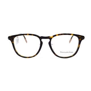 Ermenegildo Zegna Plate Frame Oval Eyeglass Frames Men's Tortoiseshell