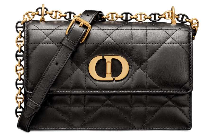 DIOR Miss Caro Sheepskin Crossbody Bag, Shoulder Bag Mini Women's Black