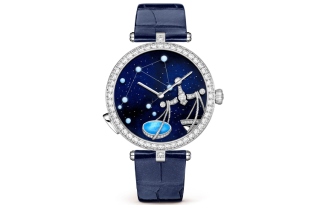 Van Cleef & Arpels Automatic Mechanical Movement 30m Waterproof Women's Watch 38mm Blue Dial