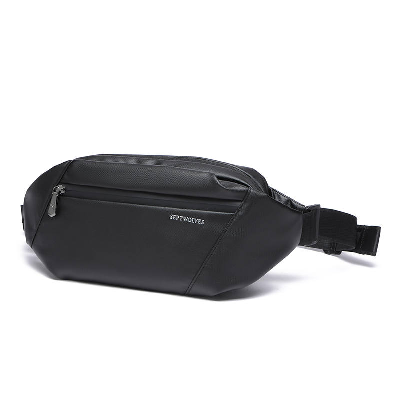 SEPTWOLVES Fabric Shoulder Bag, Sling Bag, Crossbody Bag, Fanny Pack Regular Unisex Black