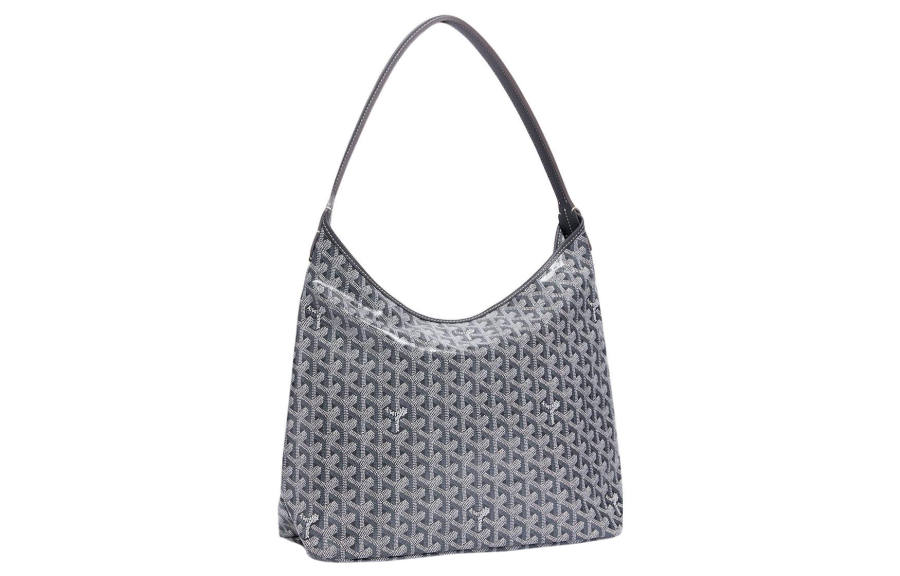 GOYARD Bohème Hobo Canvas With Leather Shoulder Bag Combo Bag Shoulder Bag Women's Gray
