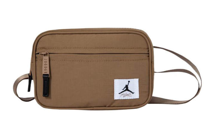 Jordan Jordan Adjustable Strap Fabric Storage Bag, Shoulder Bag, Crossbody Bag Regular Unisex Woody Brown