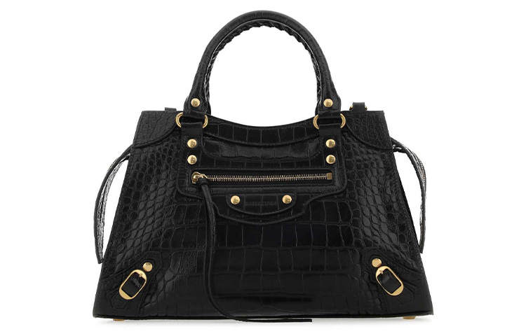Balenciaga Calfskin Shoulder Bag, Crossbody Bag, Handbag Women's Black