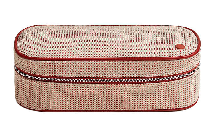 HERMES Escale Cotton Storage Bag Women's Pink