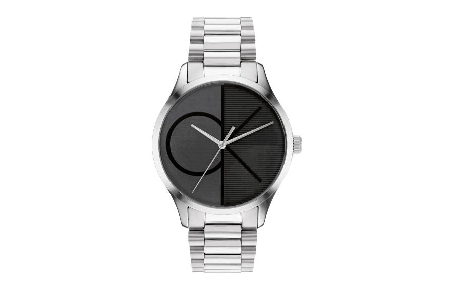 CALVIN KLEIN Iconic Collection Wrist Watches Quartz Movement Steel Strap 40mm Black Dial Men's Watches