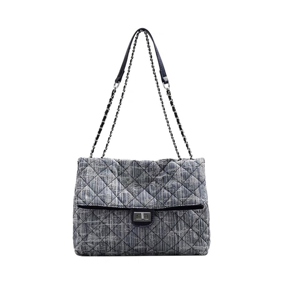UNITE STAR Denim Small Square Bag Shoulder Bag, Crossbody Bag Medium Women's Denim Blue