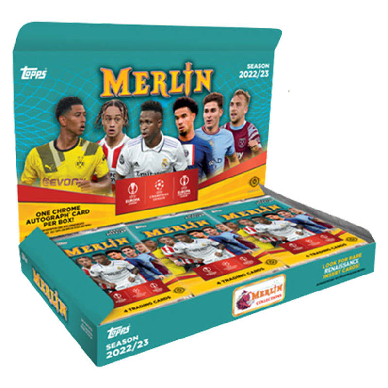 Topps Merlin Grenade Box Hobby Champions League, UEFA Soccer Player Cards, Collectible Card Sports Cards