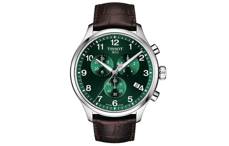 TISSOT Soko Collection Quartz Movement Waterproof Unisex Watch 45mm Green Dial Stainless Steel Case