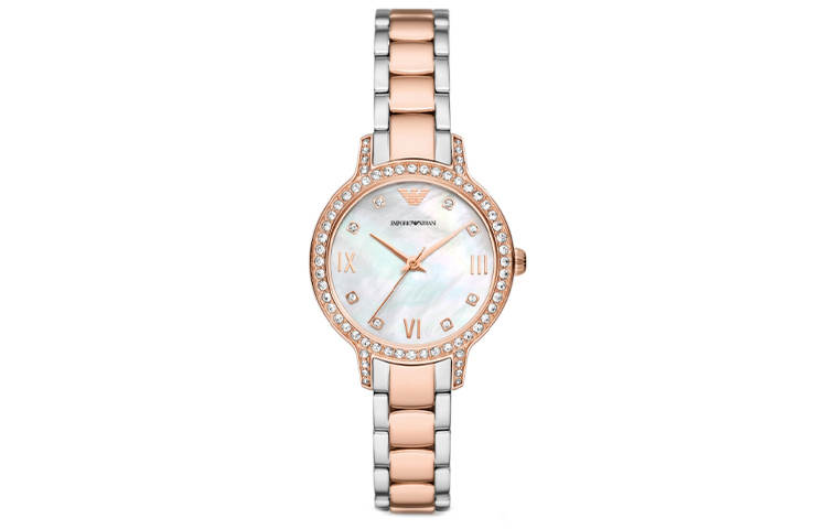 EMPORIO ARMANI Wrist Watches Quartz Movement White Dial Women's Watch