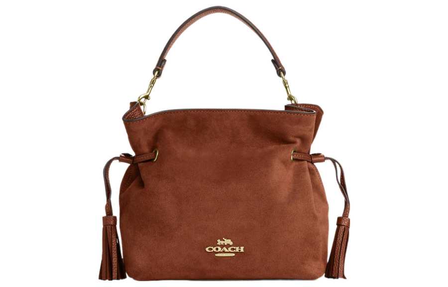 COACH Leather Tote Bag, Shopping Bag, Handbag, Shoulder Bag Medium Women's Brown
