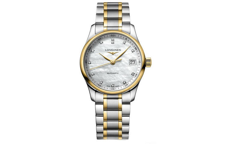 LONGINES Master Collection Automatic Mechanical Movement 30m Waterproof Women's Watch 34mm White Dial