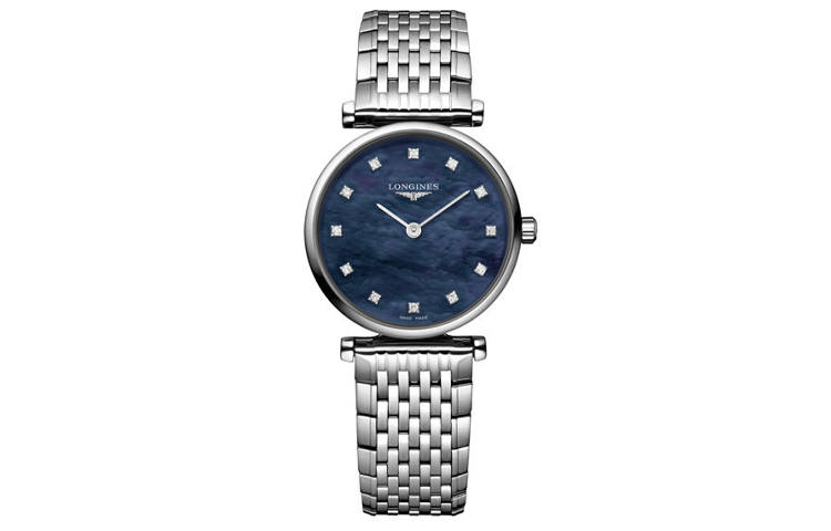 LONGINES Jialan Collection Quartz Movement 30m Waterproof Women's Watch 24mm Blue Dial