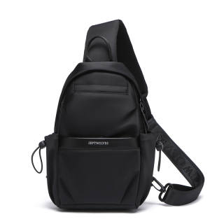 SEPTWOLVES Nylon Sling Bags Unisex Black