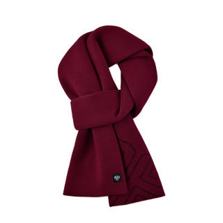 HLA Wool Blend Knit Scarves Unisex Red