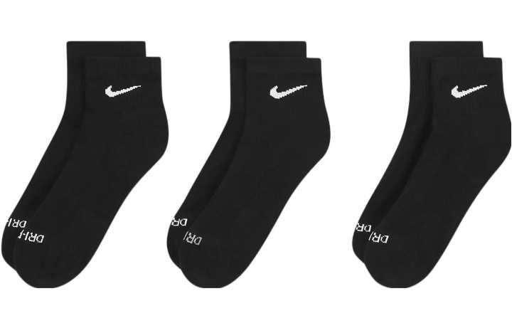Nike Nike Ankle Socks Men's 3 Pack Black