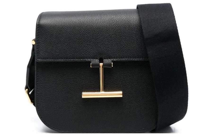 TOM FORD Calfskin Shoulder Bag, Crossbody Bag Mini Women's Black