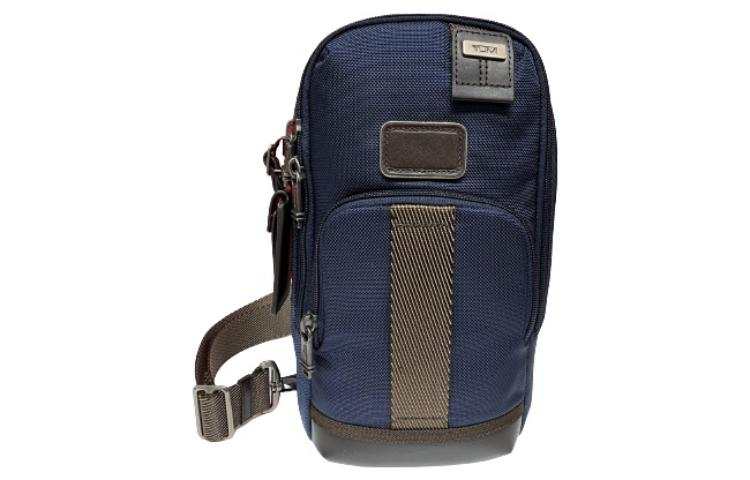 TUMI Nylon Shoulder Bag, Crossbody Bag, Sling Bag Men's Dark Blue