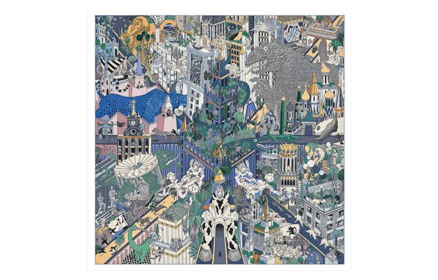 HERMES HERMES Scarves Unisex Multicolor