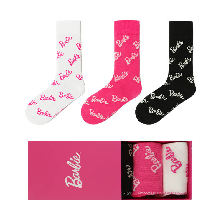 MISS CURIOSITY x Barbie Crew Socks Women's