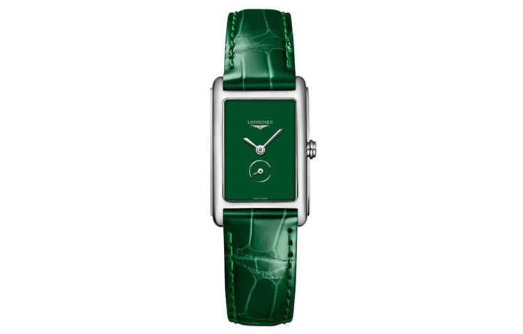 LONGINES DolceVita Collection Quartz Movement 30m Waterproof Women's Watch 20.8*32mm Green Dial