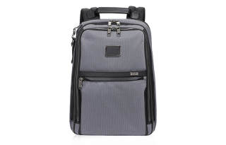 TUMI Zip Closure Nylon Backpack Regular Unisex Gray