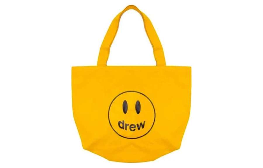 Drew House Cotton Tote Bag, Shopping Bag, Shoulder Bag, Handbag Regular Men's Gold