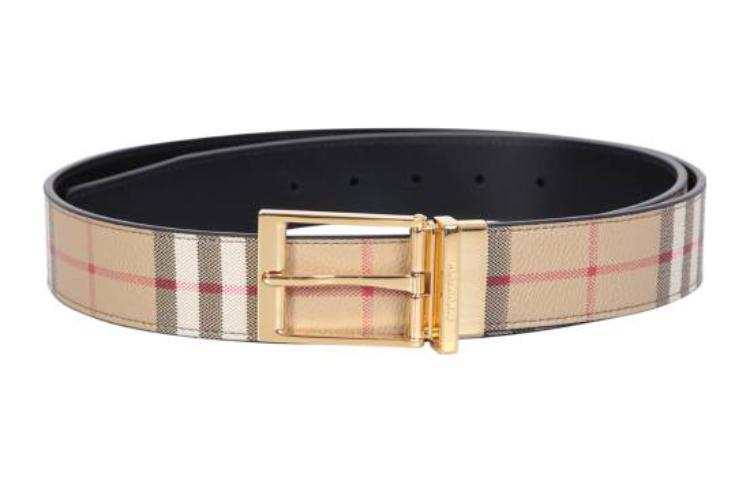 Burberry Burberry logo-engraved reversible belt