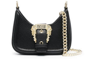 VERSACE JEANS COUTURE Polyester Shoulder Bag, Crossbody Bag Mini Women's Black