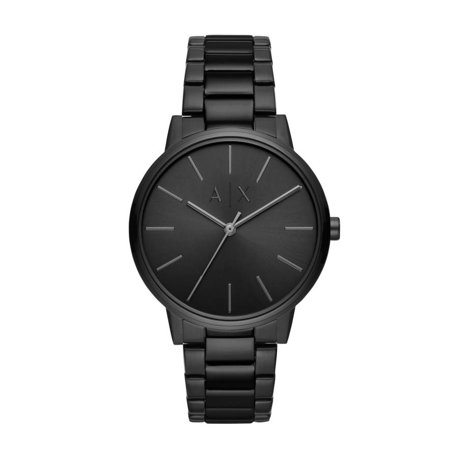 ARMANI EXCHANGE ARMANI EXCHANGEAE ARMANI Wrist Watches Quartz Movement Stainless Steel Strap Black Dial Men's Watches