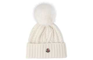 Moncler Pom Pom Embellished Knitted Beanie