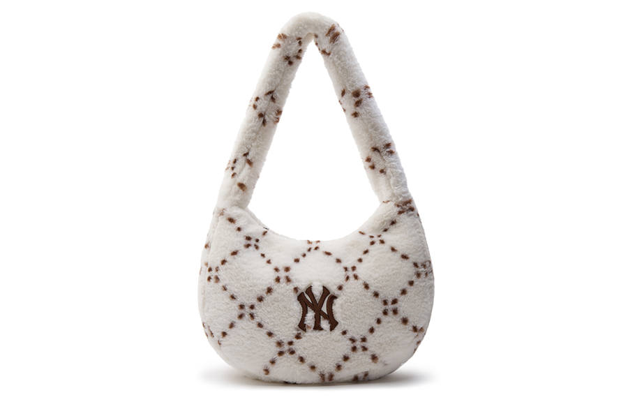 MLB MLB New York Yankees Polyester Shoulder Bag Women's Dark Cream