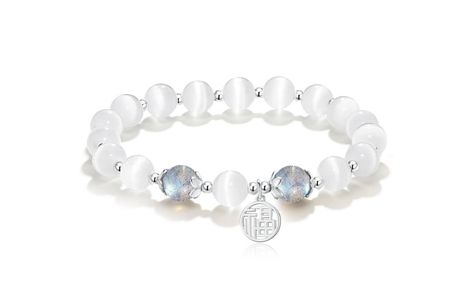 Jodie&Kevin Jodie&Kevin Synthetic/Artificial Glass Cat's Eye Beaded Bracelets Women's