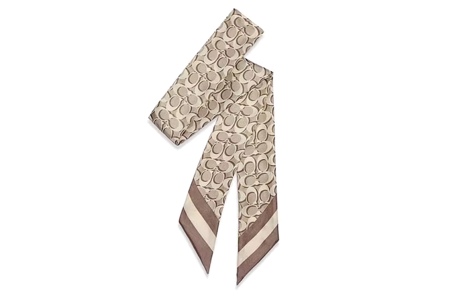 COACH COACH Silk Scarves Women's Bone