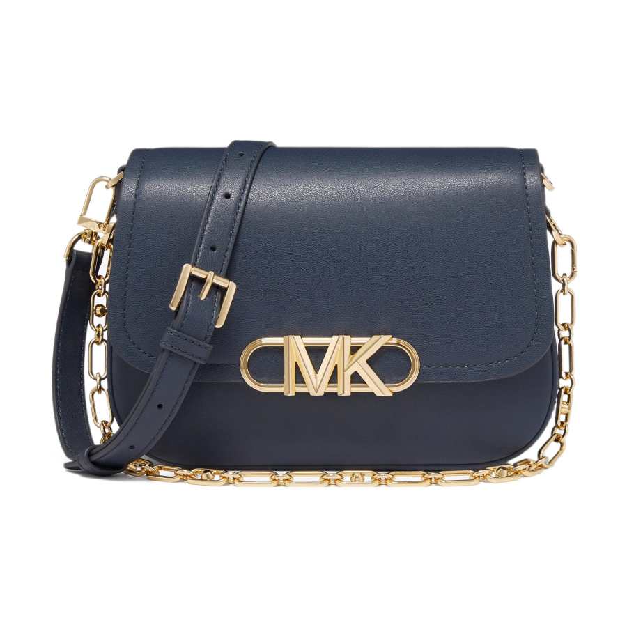 MICHAEL KORS PARKER Cow Leather Crossbody Bags Medium Women's Marine Blue