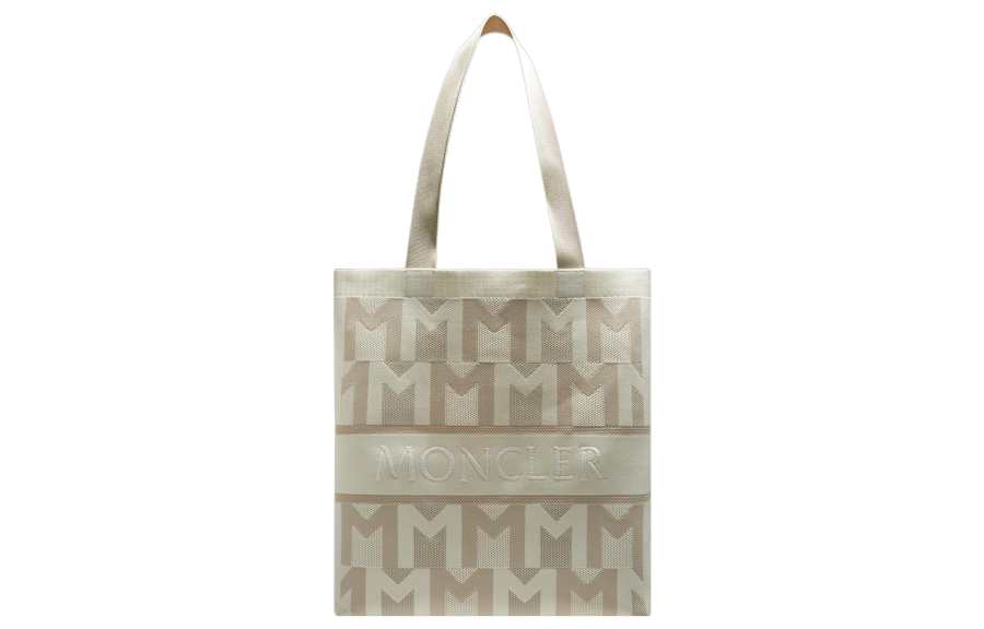 Moncler Polyester With Polyamide Tote Bag, Shopping Bag, Shoulder Bag, Handbag Regular Women's Light Umber
