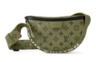 LOUIS VUITTON Monogram Canvas Shoulder Bag, Crossbody Bag Men's Khaki Green/Vermilion